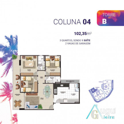 Imagem Apartamento com 3 Quartos à Venda, 102 m² em Praia Do Morro - Guarapari Imagem Apartamento com 3 Quartos à Venda, 102 m² em Praia Do Morro - Guarapari