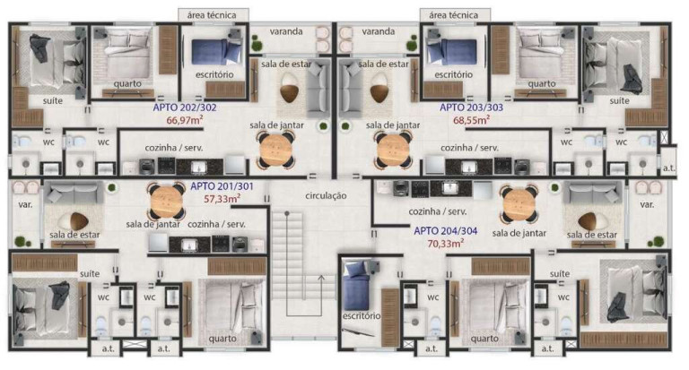 Imagem Apartamento com 3 Quartos à Venda, 64 m² em Ipês - João Pessoa Imagem Apartamento com 3 Quartos à Venda, 64 m² em Ipês - João Pessoa