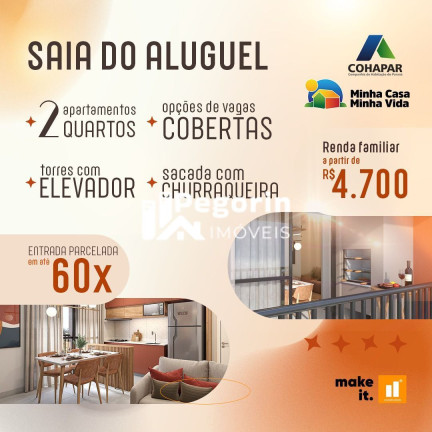 Imagem Apartamento com 2 Quartos à Venda, 44 m² em Atuba - Pinhais