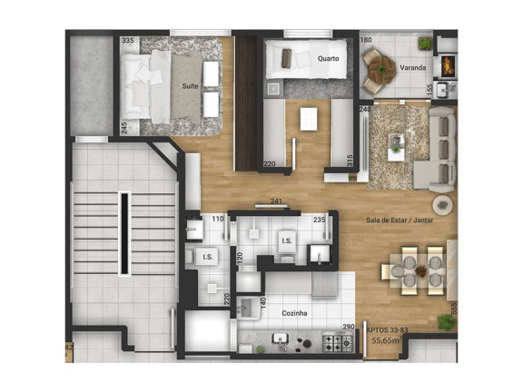 Imagem Apartamento com 2 Quartos à Venda, 72 m² em Tingui - Curitiba