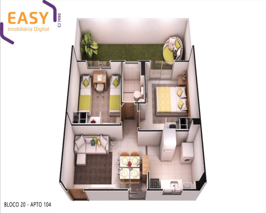 Imagem Imóvel com 2 Quartos à Venda, 44 m² em Jardim Alvorada - Nova Iguaçu Imagem Imóvel com 2 Quartos à Venda, 44 m² em Jardim Alvorada - Nova Iguaçu