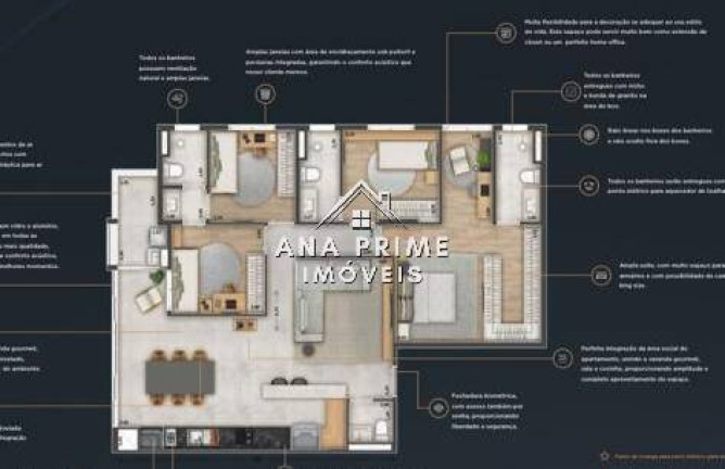 Imagem Apartamento com 4 Quartos à Venda, 120 m² em Condomínio Royal Park - São José Dos Campos Imagem Apartamento com 4 Quartos à Venda, 120 m² em Condomínio Royal Park - São José Dos Campos