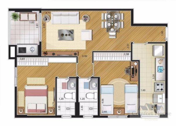Imagem Apartamento com 2 Quartos à Venda, 68 m² em Santa Paula - São Caetano Do Sul Imagem Apartamento com 2 Quartos à Venda, 68 m² em Santa Paula - São Caetano Do Sul