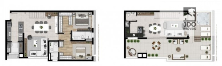 Imagem Cobertura com 2 Quartos à Venda, 192 m² em Champagnat - Curitiba Imagem Cobertura com 2 Quartos à Venda, 192 m² em Champagnat - Curitiba