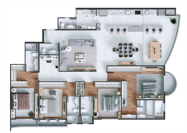 Imagem Apartamento com 3 Quartos à Venda, 180 m² em Praia Brava - Itajaí