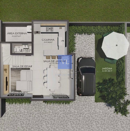 Imagem Casa com 3 Quartos à Venda, 100 m² em Xaxim - Curitiba