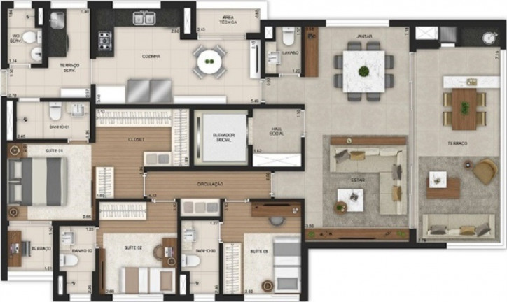 Imagem Imóvel com 3 Quartos à Venda, 141 m² em Brooklin Paulista - São Paulo Imagem Imóvel com 3 Quartos à Venda, 141 m² em Brooklin Paulista - São Paulo