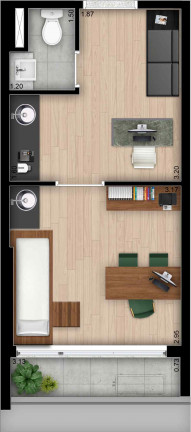 Imagem Studio com 1 Quarto à Venda, 25 m² em Vila Mariana - São Paulo Imagem Studio com 1 Quarto à Venda, 25 m² em Vila Mariana - São Paulo