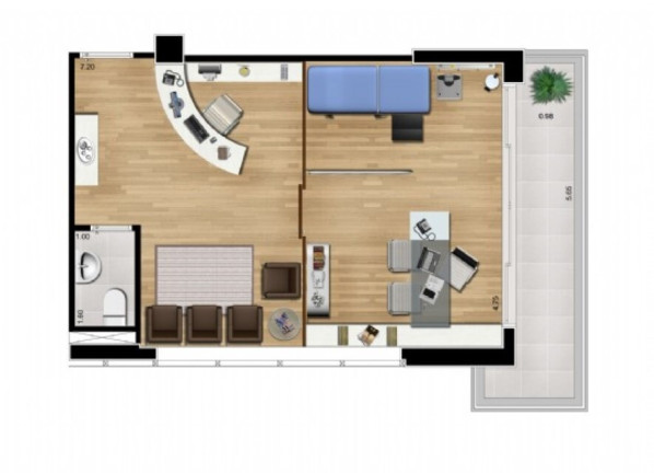 Imagem Sala Comercial à Venda, 42 m² em Jardim Do Mar - São Bernardo Do Campo