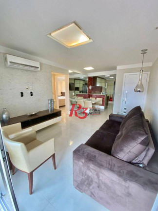 Imagem Apartamento com 2 Quartos para Alugar, 90 m² em Gonzaga - Santos