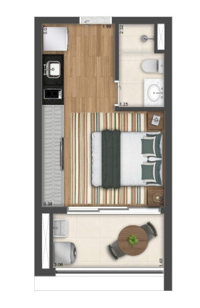 Imagem Studio com 1 Quarto à Venda, 25 m² em Vila Clementino - São Paulo Imagem Studio com 1 Quarto à Venda, 25 m² em Vila Clementino - São Paulo