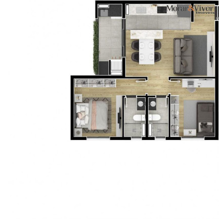 Imagem Apartamento com 3 Quartos à Venda, 86 m² em Boa Vista - Curitiba Imagem Apartamento com 3 Quartos à Venda, 86 m² em Boa Vista - Curitiba