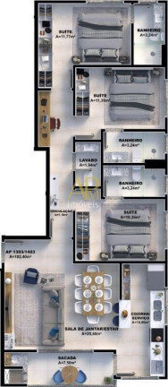 Imagem Apartamento com 3 Quartos à Venda, 87 m² em Pedra Branca - Palhoça Imagem Apartamento com 3 Quartos à Venda, 87 m² em Pedra Branca - Palhoça