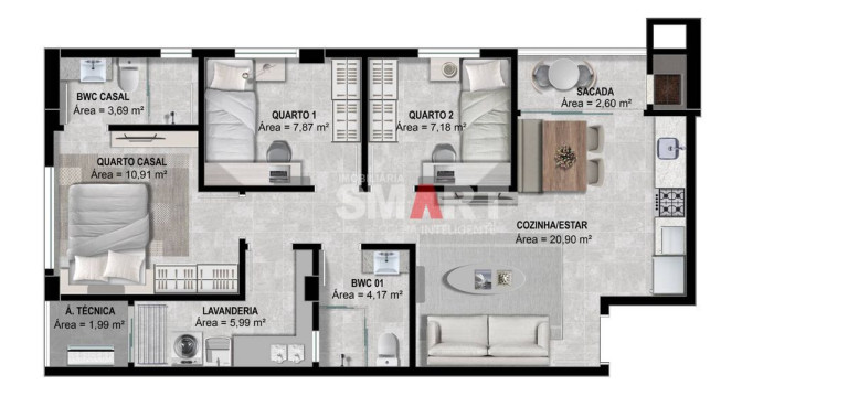 Imagem Apartamento com 3 Quartos à Venda, 72 m² em Baependi - Jaraguá Do Sul Imagem Apartamento com 3 Quartos à Venda, 72 m² em Baependi - Jaraguá Do Sul