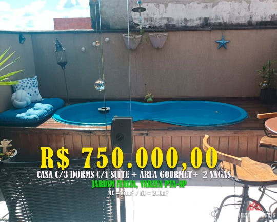 Imagem Casa com 3 Quartos à Venda, 161 m² em Jardim Itália - Várzea Paulista Imagem Casa com 3 Quartos à Venda, 161 m² em Jardim Itália - Várzea Paulista