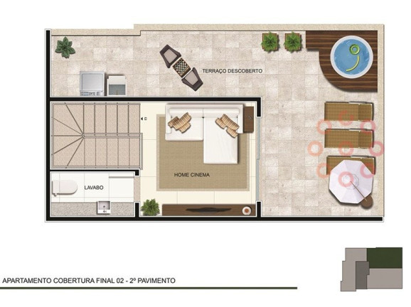 Imagem Cobertura com 1 Quarto à Venda, 23 m² em Sagrada Família - Belo Horizonte