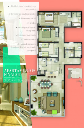 Imagem Apartamento com 3 Quartos à Venda, 129 m² em Centro - Capão Da Canoa Imagem Apartamento com 3 Quartos à Venda, 129 m² em Centro - Capão Da Canoa