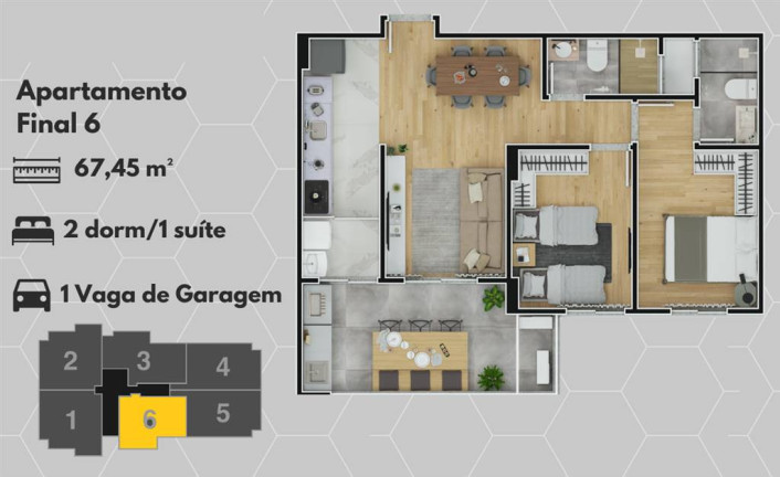Imagem Apartamento com 1 Quarto à Venda, 67 m² em Mirim - Praia Grande Imagem Apartamento com 1 Quarto à Venda, 67 m² em Mirim - Praia Grande