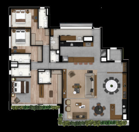 Imagem Apartamento com 4 Quartos à Venda, 201 m² em Brooklin Novo - São Paulo