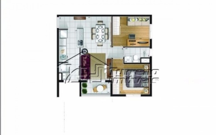 Imagem Apartamento com 1 Quarto para Alugar, 34 m² em Jardim Osvaldo Cruz - São José Dos Campos Imagem Apartamento com 1 Quarto para Alugar, 34 m² em Jardim Osvaldo Cruz - São José Dos Campos