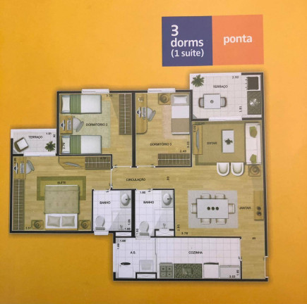 Imagem Apartamento com 3 Quartos à Venda, 83 m² em Vila Das Hortências - Jundiaí Imagem Apartamento com 3 Quartos à Venda, 83 m² em Vila Das Hortências - Jundiaí