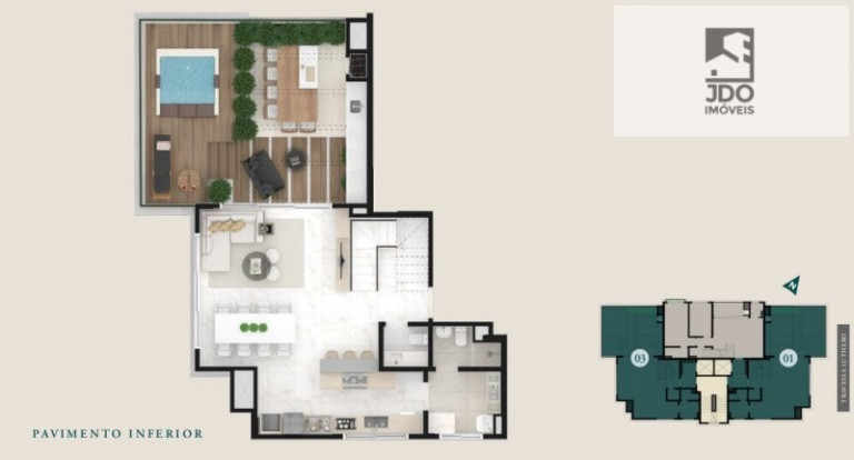 Imagem Cobertura com 3 Quartos à Venda, 197 m² em Alto Da Glória - Curitiba Imagem Cobertura com 3 Quartos à Venda, 197 m² em Alto Da Glória - Curitiba