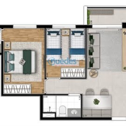 Imagem Apartamento com 2 Quartos à Venda, 57 m² em Vila Sonia - São Paulo