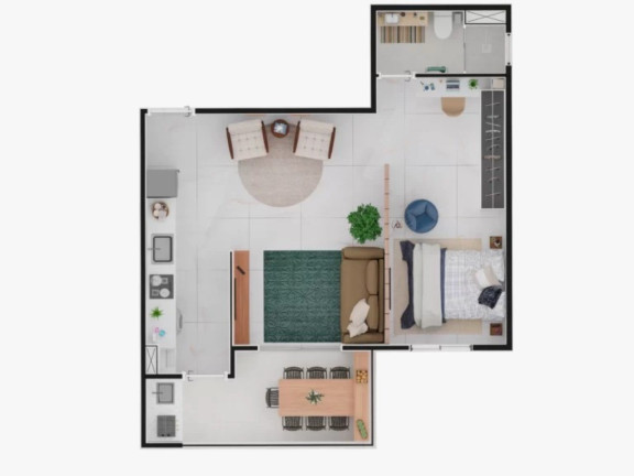 Imagem Apartamento com 1 Quarto à Venda, 43 m² em Nova Petrópolis - São Bernardo Do Campo Imagem Apartamento com 1 Quarto à Venda, 43 m² em Nova Petrópolis - São Bernardo Do Campo