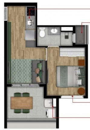 Imagem Imóvel com 1 Quarto à Venda, 26 m² em Cerqueira César - São Paulo Imagem Imóvel com 1 Quarto à Venda, 26 m² em Cerqueira César - São Paulo
