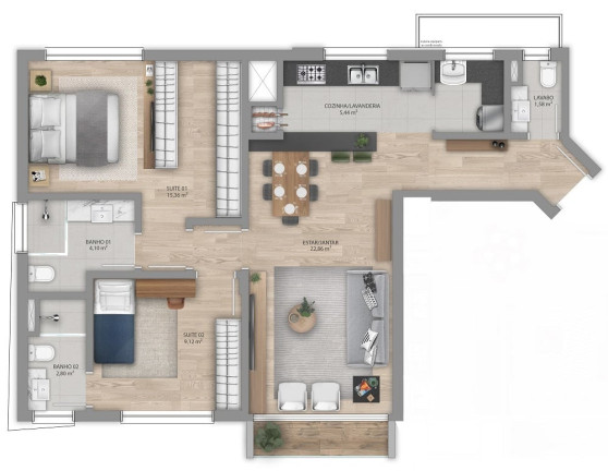Imagem Apartamento com 2 Quartos à Venda, 78 m² em Bela Vista - Porto Alegre Imagem Apartamento com 2 Quartos à Venda, 78 m² em Bela Vista - Porto Alegre