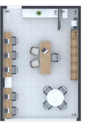 Imagem Sala Comercial à Venda, 39 m² em água Verde - Curitiba