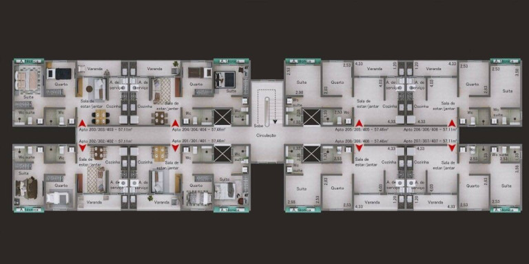 Imagem Apartamento com 2 Quartos à Venda, 50 m² em Gramame - João Pessoa Imagem Apartamento com 2 Quartos à Venda, 50 m² em Gramame - João Pessoa