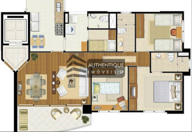 Imagem Apartamento com 3 Quartos à Venda, 125 m² em Vila Olímpia - São Paulo