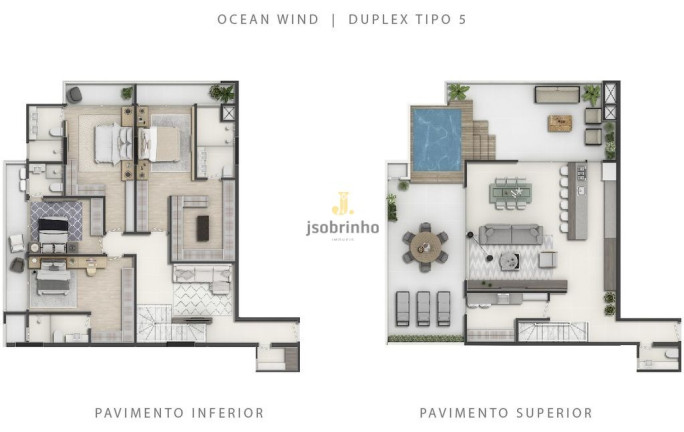 Apartamento com 3 Quartos à Venda, 155 m² em Praia Brava - Itajaí