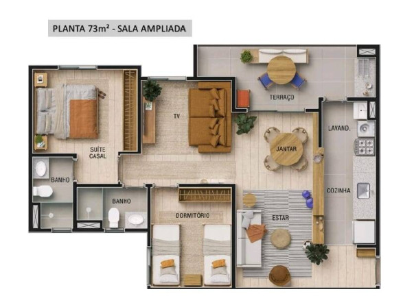 Imagem Apartamento com 2 Quartos à Venda, 59 m² em Vila Nova - Campinas
