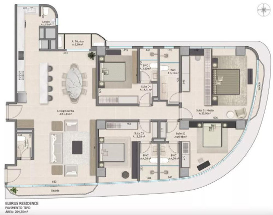 Imagem Apartamento com 4 Quartos à Venda, 258 m² em Centro - Balneário Camboriú