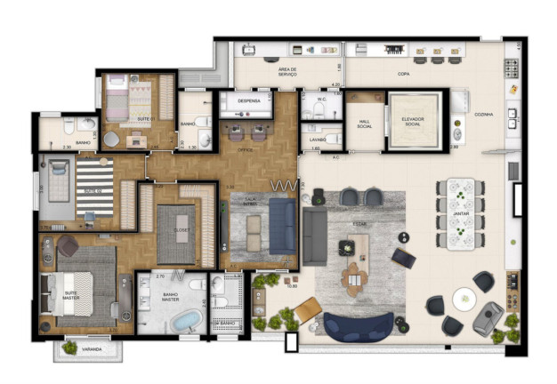 Imagem Apartamento com 4 Quartos à Venda, 211 m² em Cidade Jardim - São Paulo Imagem Apartamento com 4 Quartos à Venda, 211 m² em Cidade Jardim - São Paulo