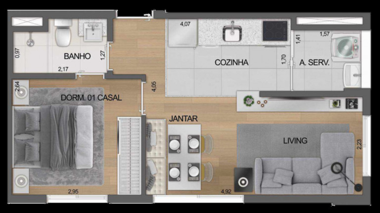 Imagem Imóvel com 2 Quartos à Venda, 33 m² em Moema - São Paulo Imagem Imóvel com 2 Quartos à Venda, 33 m² em Moema - São Paulo