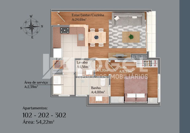 Imagem Apartamento com 1 Quarto à Venda, 53 m² em Centro - Gramado Imagem Apartamento com 1 Quarto à Venda, 53 m² em Centro - Gramado