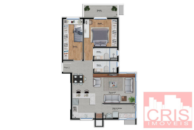 Imagem Apartamento com 2 Quartos à Venda, 85 m² em São Francisco - Bento Gonçalves Imagem Apartamento com 2 Quartos à Venda, 85 m² em São Francisco - Bento Gonçalves