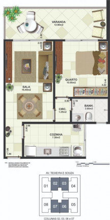 Imagem Apartamento com 1 Quarto à Venda, em Centro - Cabo Frio Imagem Apartamento com 1 Quarto à Venda, em Centro - Cabo Frio