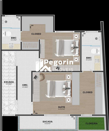 Imagem Sobrado à Venda, 131 m² em Alto Tarumã - Pinhais