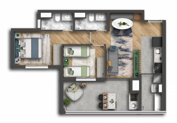 Imagem Apartamento com 2 Quartos à Venda, 63 m² em Vila Firmiano Pinto - São Paulo Imagem Apartamento com 2 Quartos à Venda, 63 m² em Vila Firmiano Pinto - São Paulo
