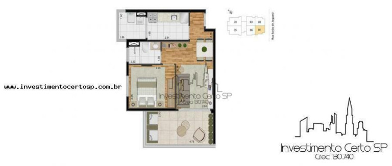 Imagem Apartamento com 1 Quarto à Venda, 51 m² em Cambuci - São Paulo