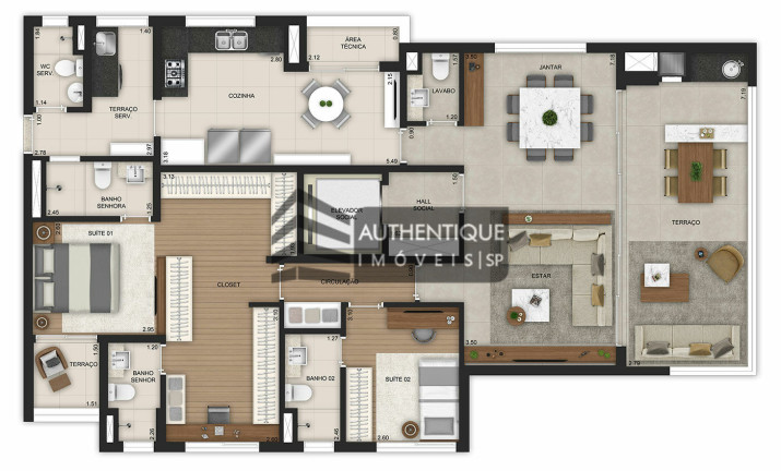 Imagem Apartamento com 3 Quartos à Venda, 141 m² em Brooklin - São Paulo Imagem Apartamento com 3 Quartos à Venda, 141 m² em Brooklin - São Paulo