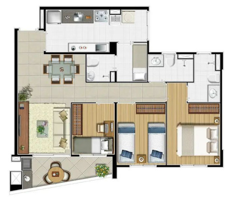 Imagem Apartamento com 3 Quartos à Venda, 82 m² em Vila Augusta - Guarulhos Imagem Apartamento com 3 Quartos à Venda, 82 m² em Vila Augusta - Guarulhos