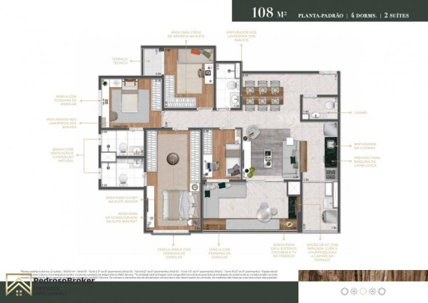 Imagem Apartamento com 4 Quartos à Venda, 108 m² em Santo Amaro - São Paulo Imagem Apartamento com 4 Quartos à Venda, 108 m² em Santo Amaro - São Paulo