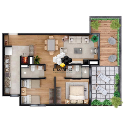 Imagem Apartamento com 1 Quarto à Venda, 55 m² em Carniel - Gramado Imagem Apartamento com 1 Quarto à Venda, 55 m² em Carniel - Gramado