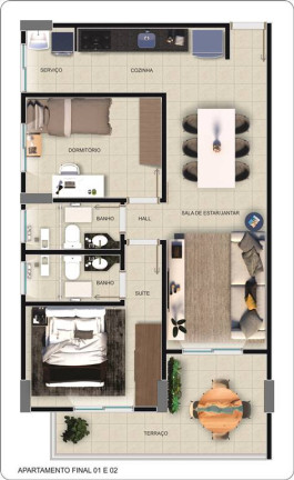 Imagem Apartamento com 2 Quartos à Venda, 68 m² em Forte - Praia Grande Imagem Apartamento com 2 Quartos à Venda, 68 m² em Forte - Praia Grande