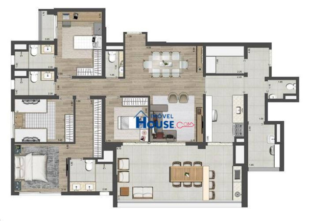 Imagem Apartamento com 4 Quartos à Venda, 147 m² em Vila Leopoldina - São Paulo